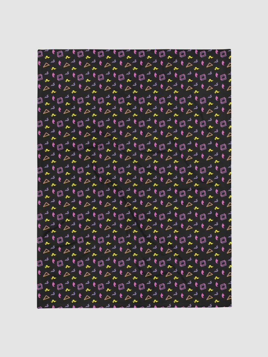 Oh Worm black pattern fleece throw blanket product image (4)
