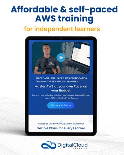 🔓 Unlock 12 months of unlimited access to the entire Digital Cloud Training library.

Learn cloud. Anytime. For 12 months. Al...