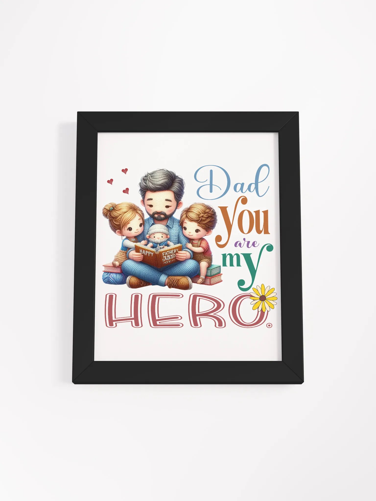 Heroic Dad Framed Matte Poster product image (8)