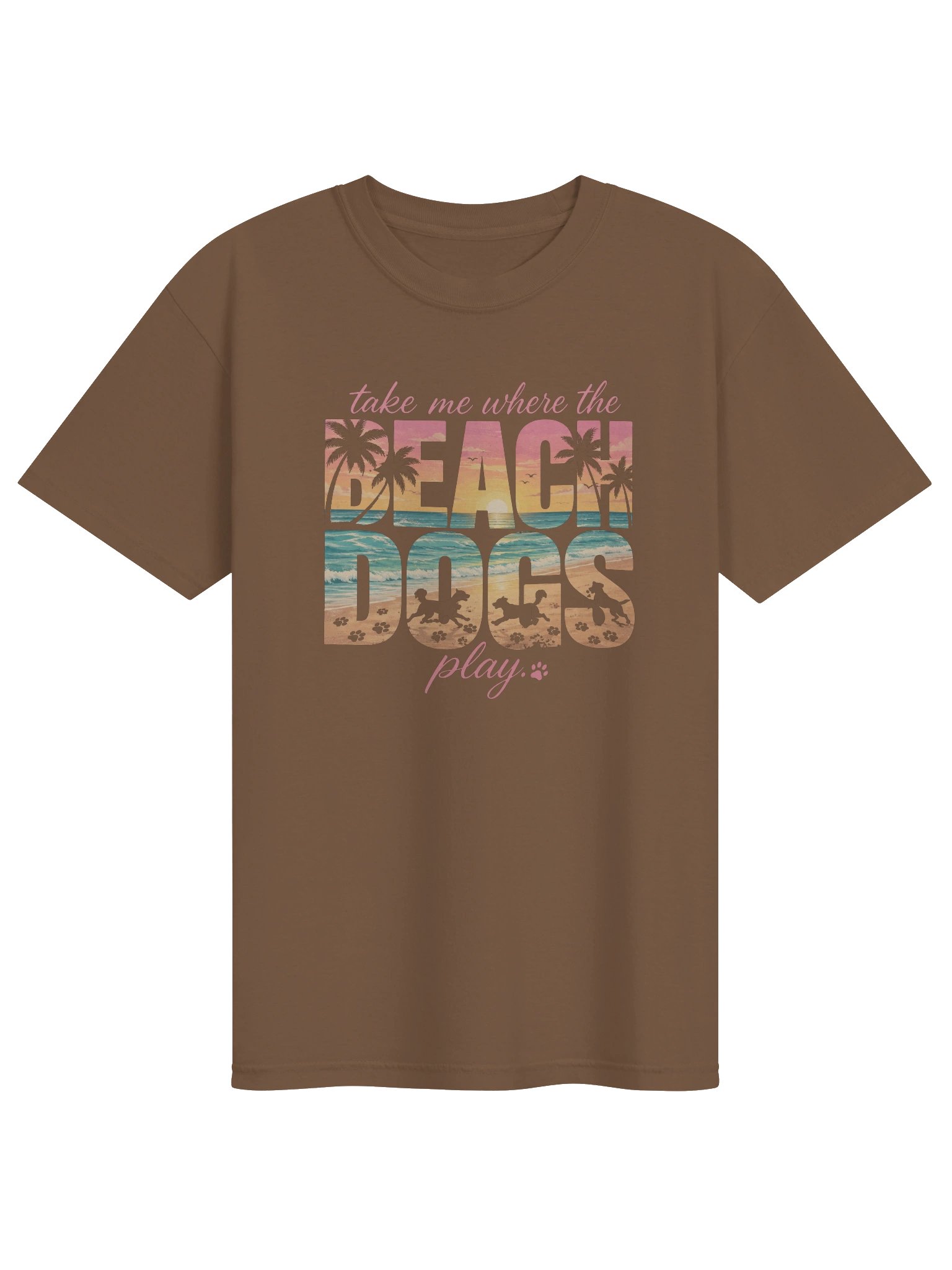 Take Me Where The Beach Dogs Play™ Coastal Dog Lover T-Shirt product image (2)