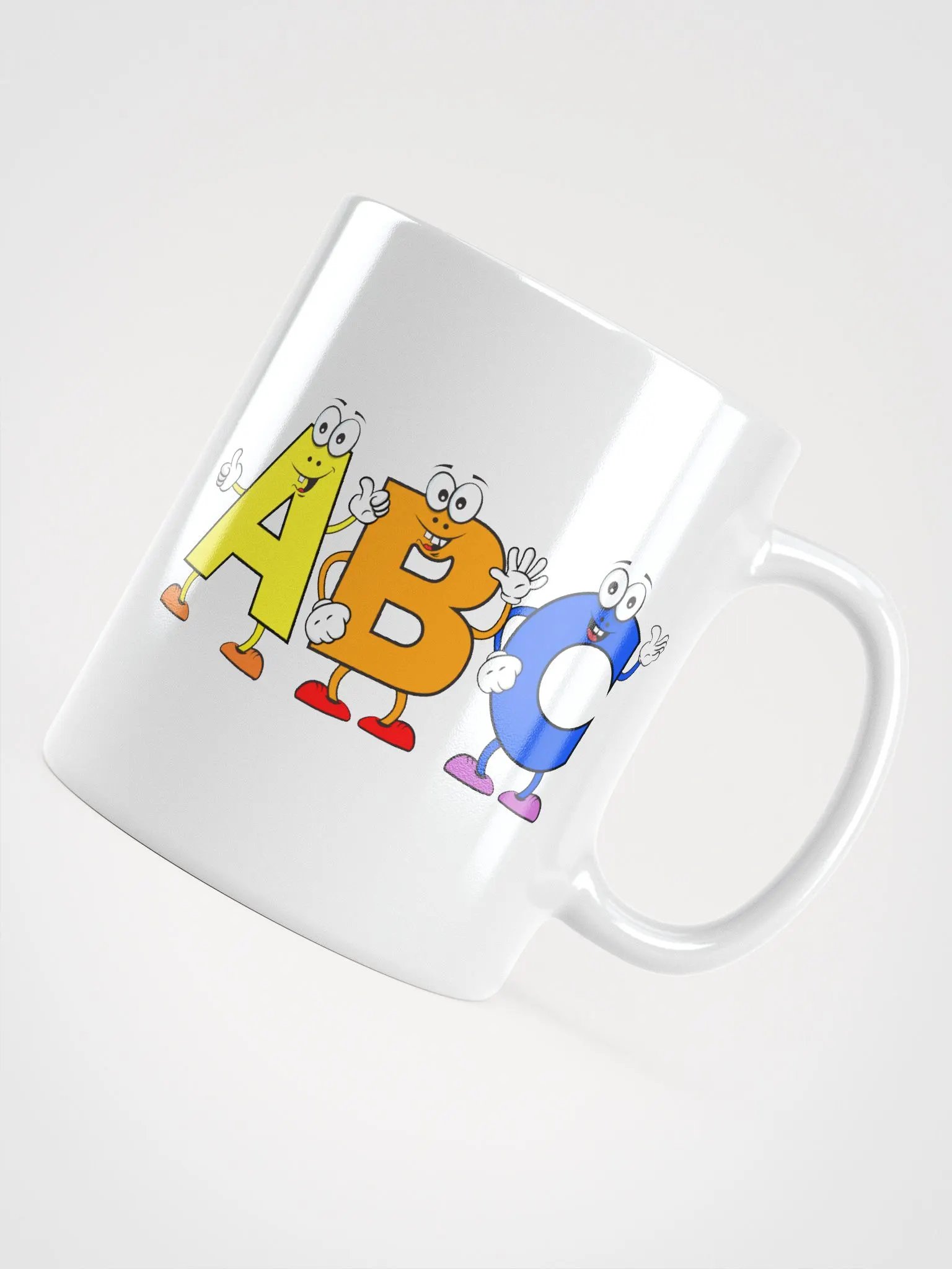 ABC White Glossy Mug product image (10)