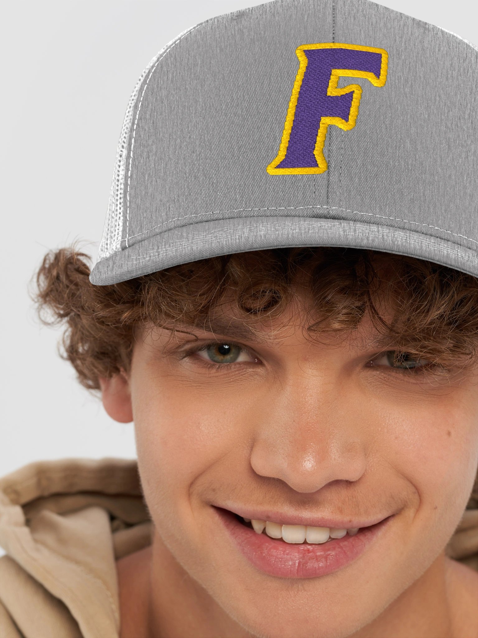 F Trucker Hat — Grey product image (8)