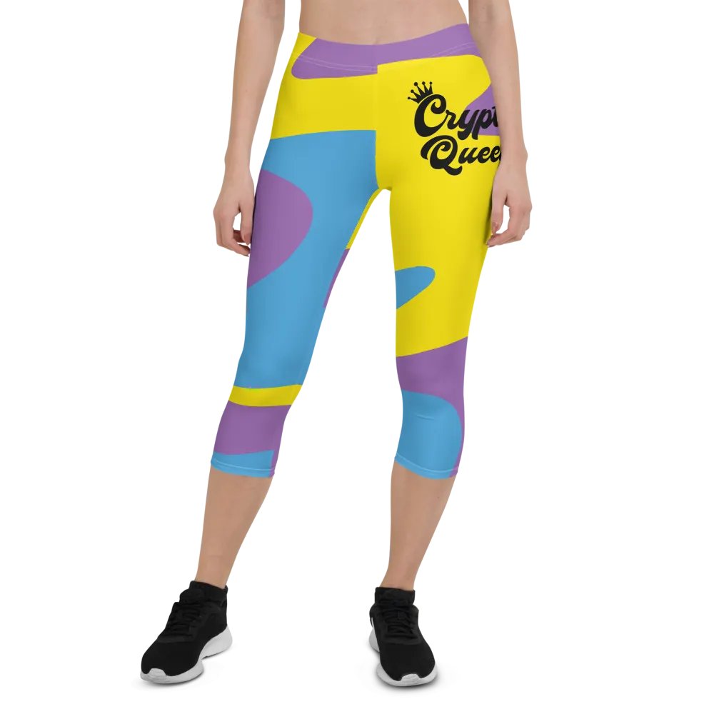 Royal Crypto Queen Capri Leggings product image (1)