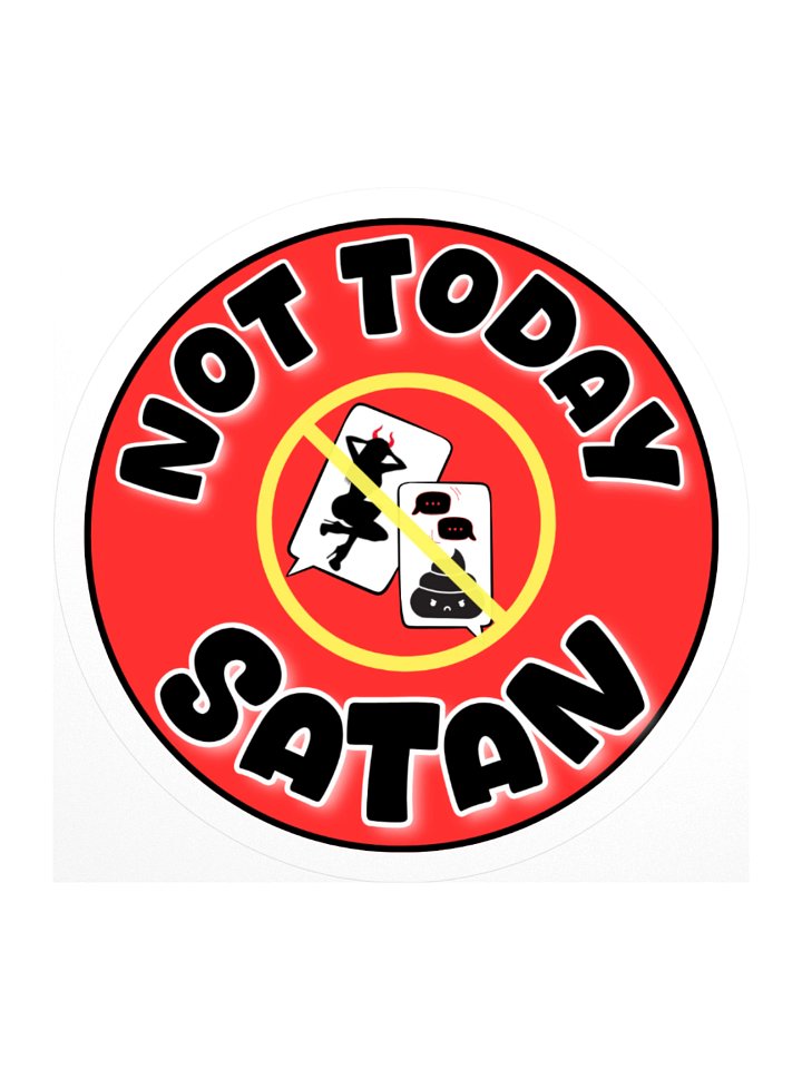 Not Today Satan | Sticker product image (1)