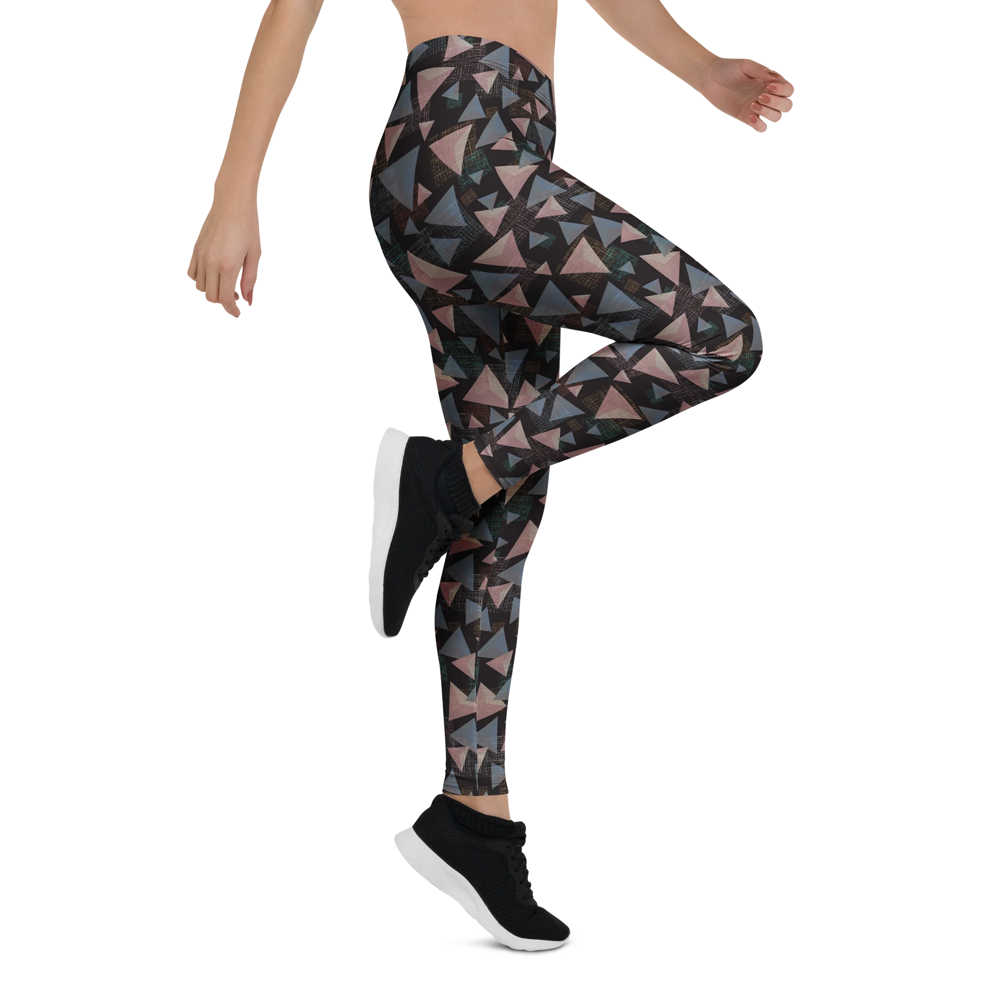 Comfortable Fashion Leggings with Geometric Triangle Graphic product image (6)