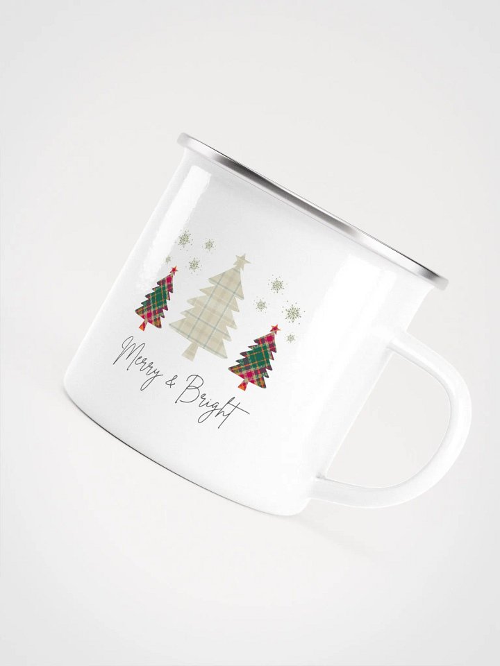 Plaid Christmas Enamel Mug product image (2)