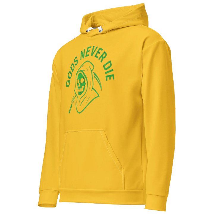 GODS NEVER DIE HOODIE YELLOW product image (2)