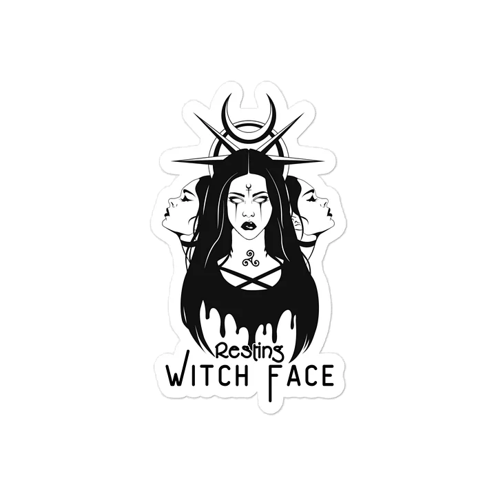Resting Witch Face Vinyl Decals product image (2)