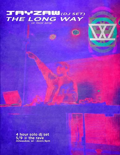 i am finally bringing a DJ set to the beautiful city of milwaukee!! what better way to do it than…THE LOOOONG WAY?? i’ll be s...