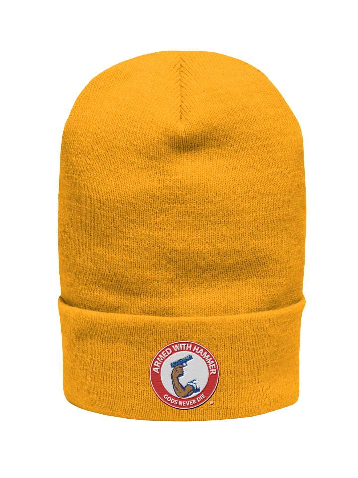 GODS NEVER DIE ARMED WITH HAMMER beanie product image (1)