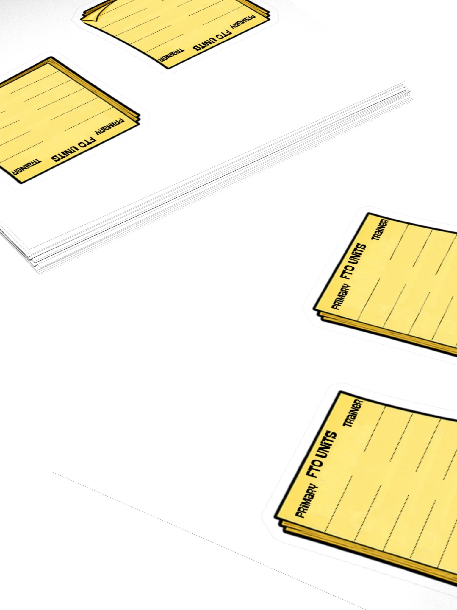 The FTO Cheat Sheet Sticker Sheet product image (4)