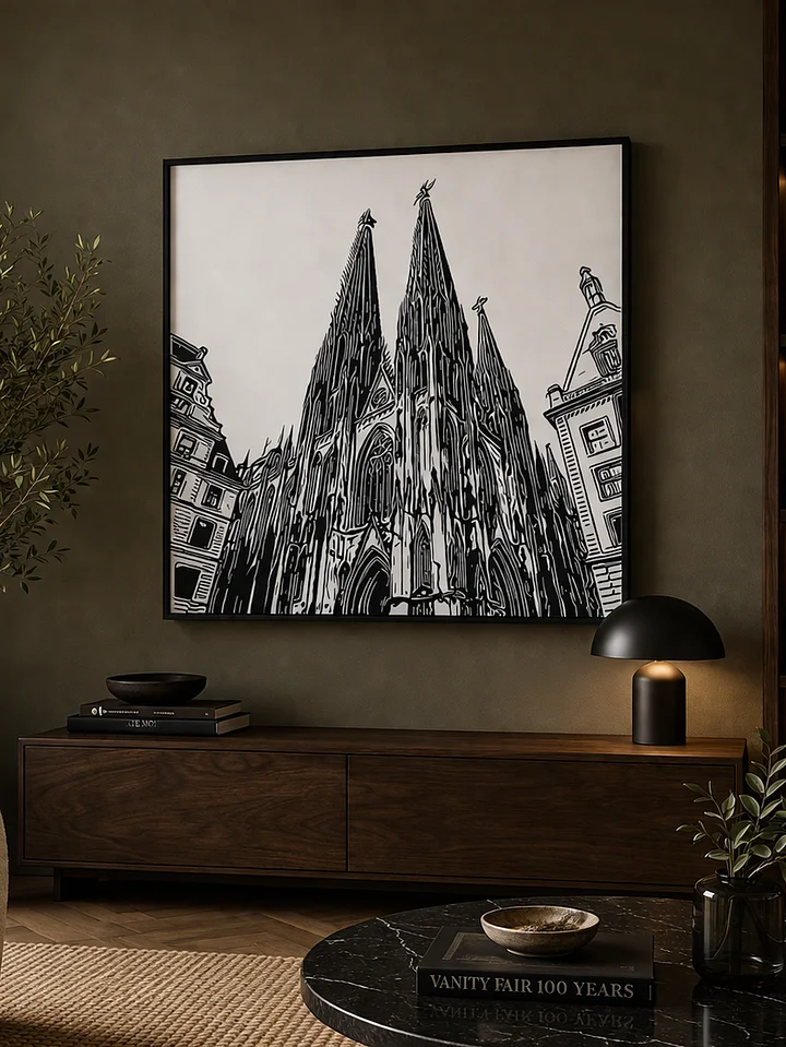 Eternal Majesty: The Cologne Cathedral wall art - Gothic wall art product image (1)