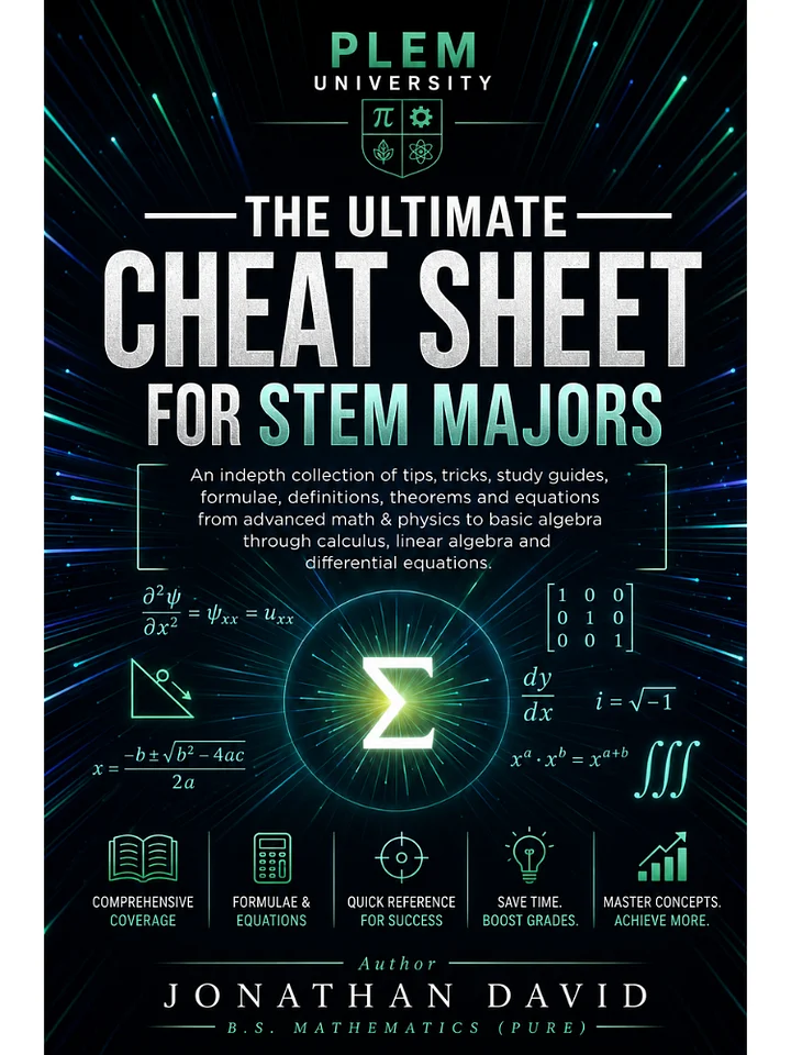 The Ultimate Cheat Sheet for STEM Majors | All Subjects product image (1)