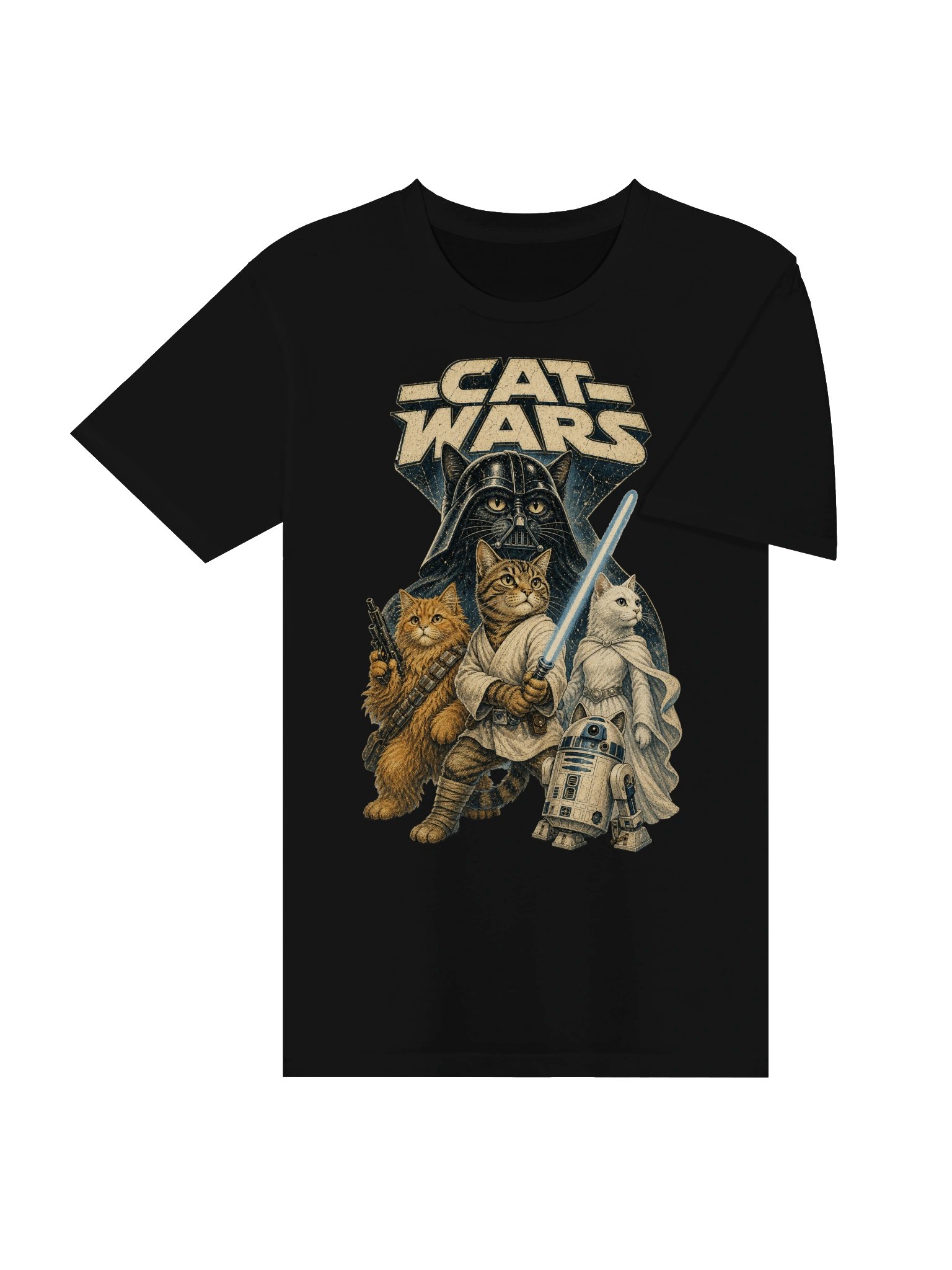 Cat Wars Vintage T-shirt product image (3)