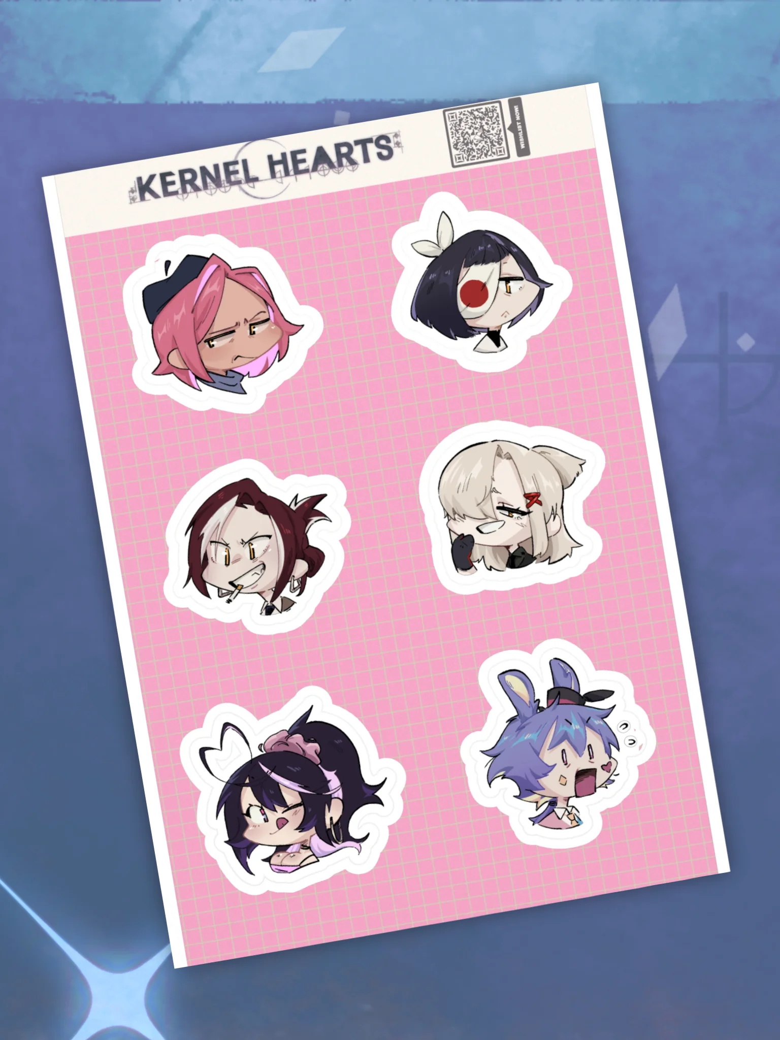 Kernel Hearts Emotes Sticker sheet product image (2)