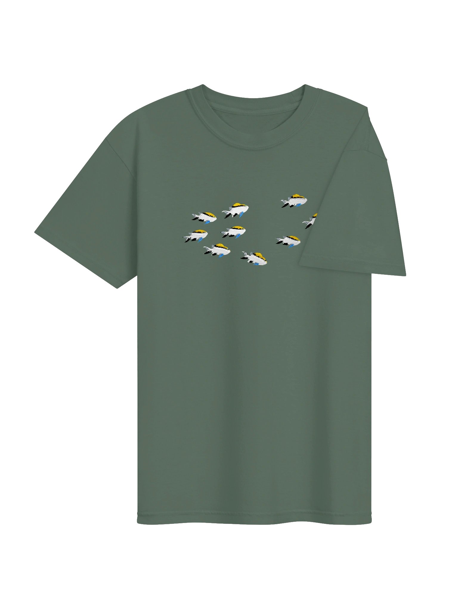 A School of Barrier Reef Chromis Embroidered Premium Shirt | Saltwater Reef Aquarium Fish & Marine Life Apparel product image (28)