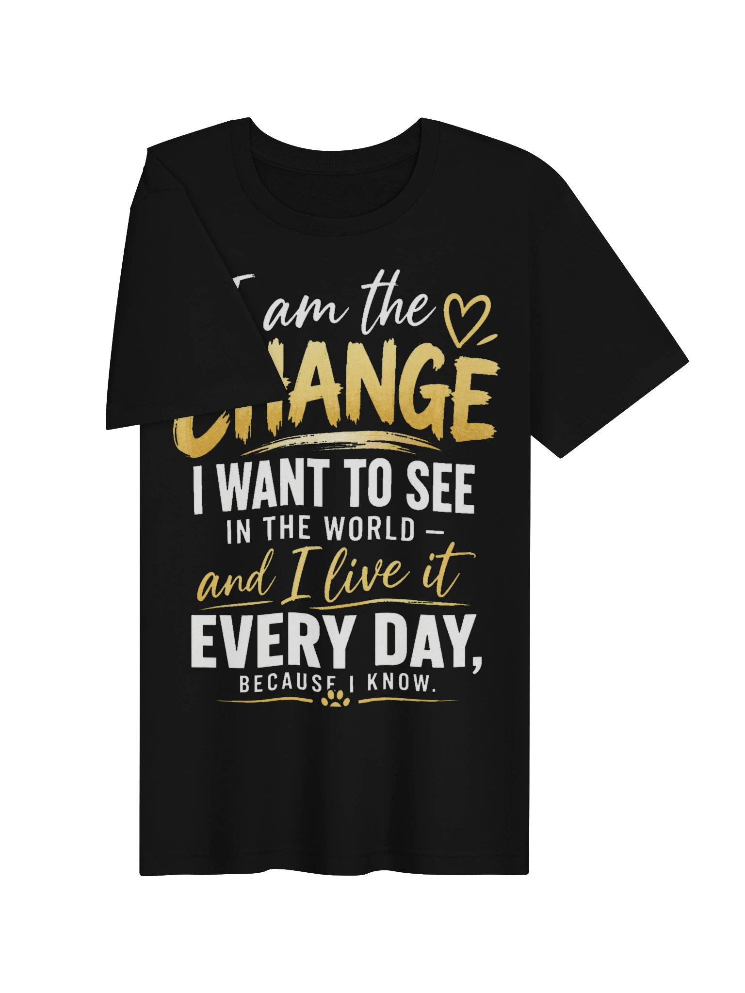 I AM THE CHANGE – Statement T-Shirt | English product image (4)