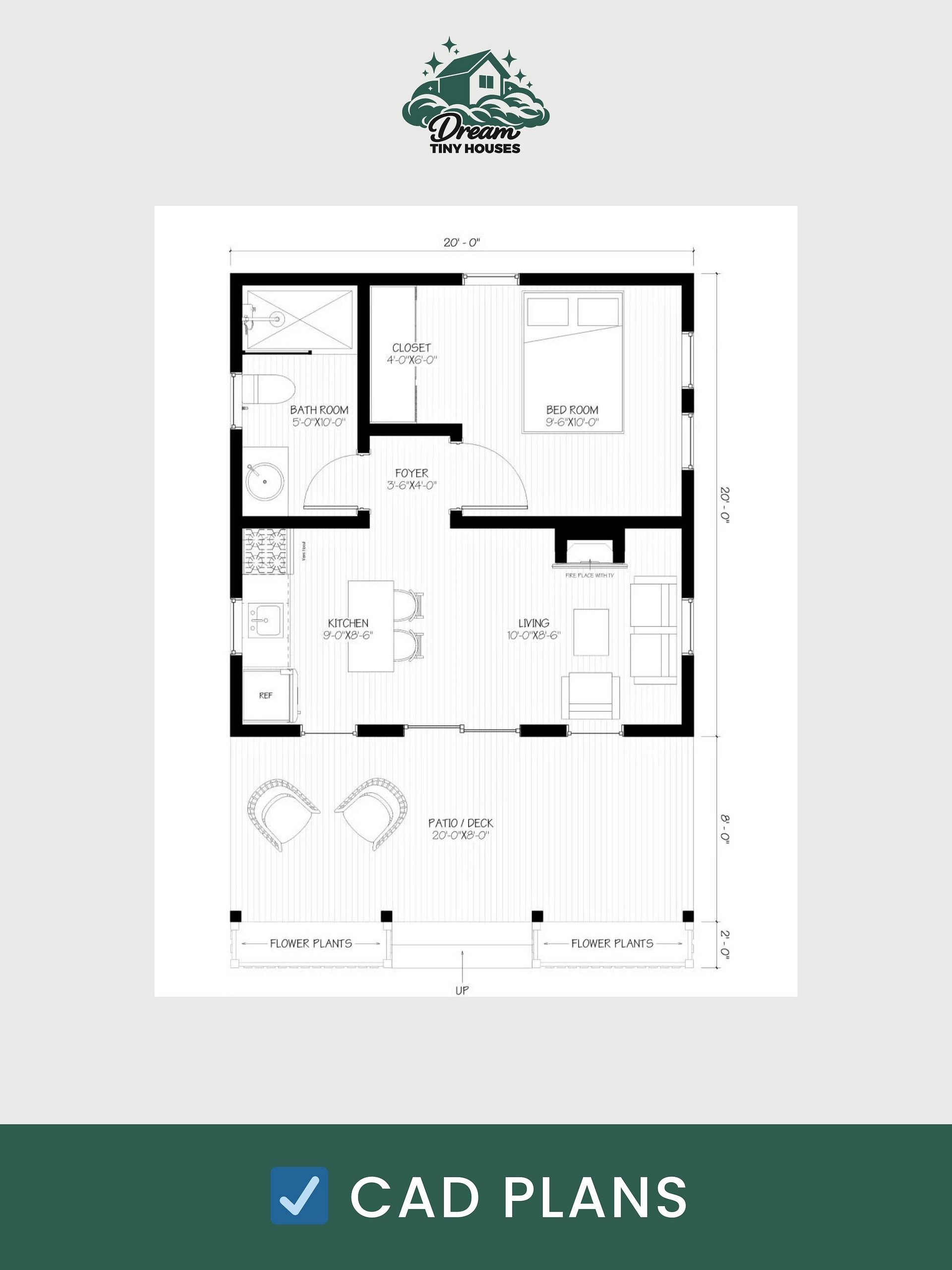 The Capsule Tiny House Blueprint Set (CAD File + Materials List) product image (6)