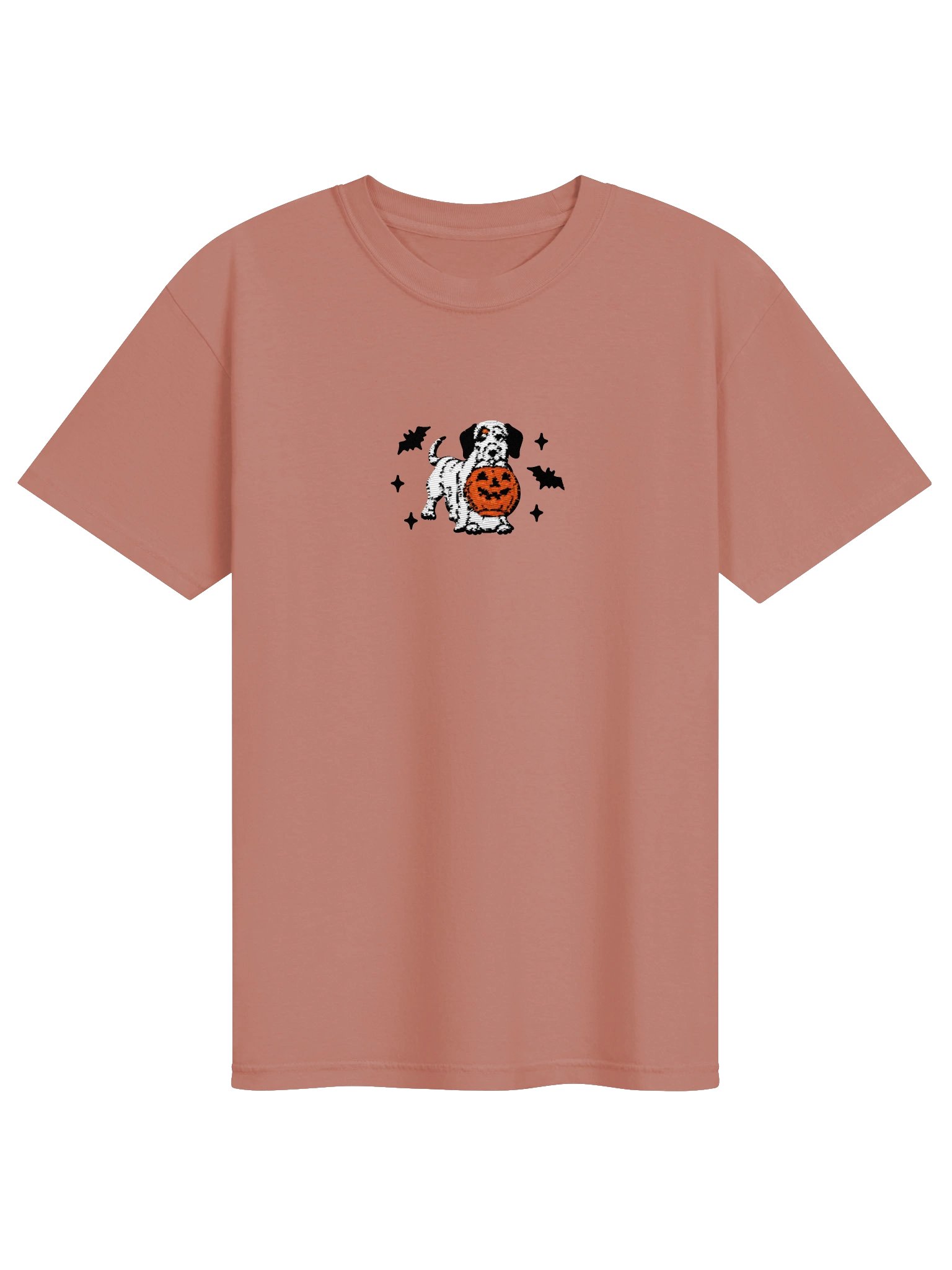 Halloween Dachshund(Pied, Black) Embroidered T-Shirt product image (25)