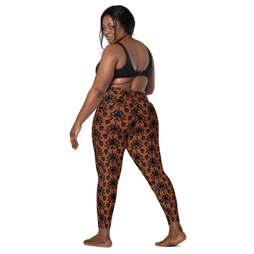 Gothic 2A High Waist Pocket Leggings - Orange product image (9)
