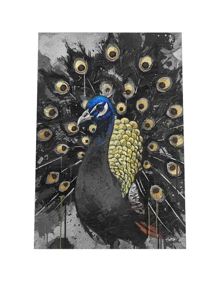 Majestic Peacock – Modern Abstract Canvas Wall Art product image (7)