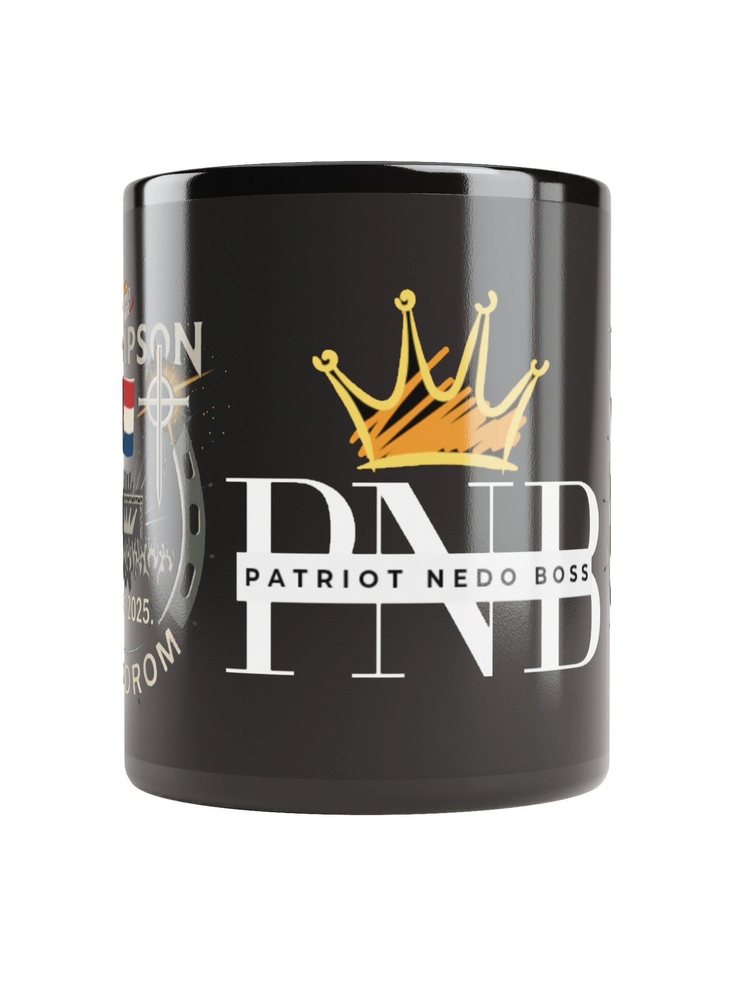 Patriotic Crest Black Mug product image (5)