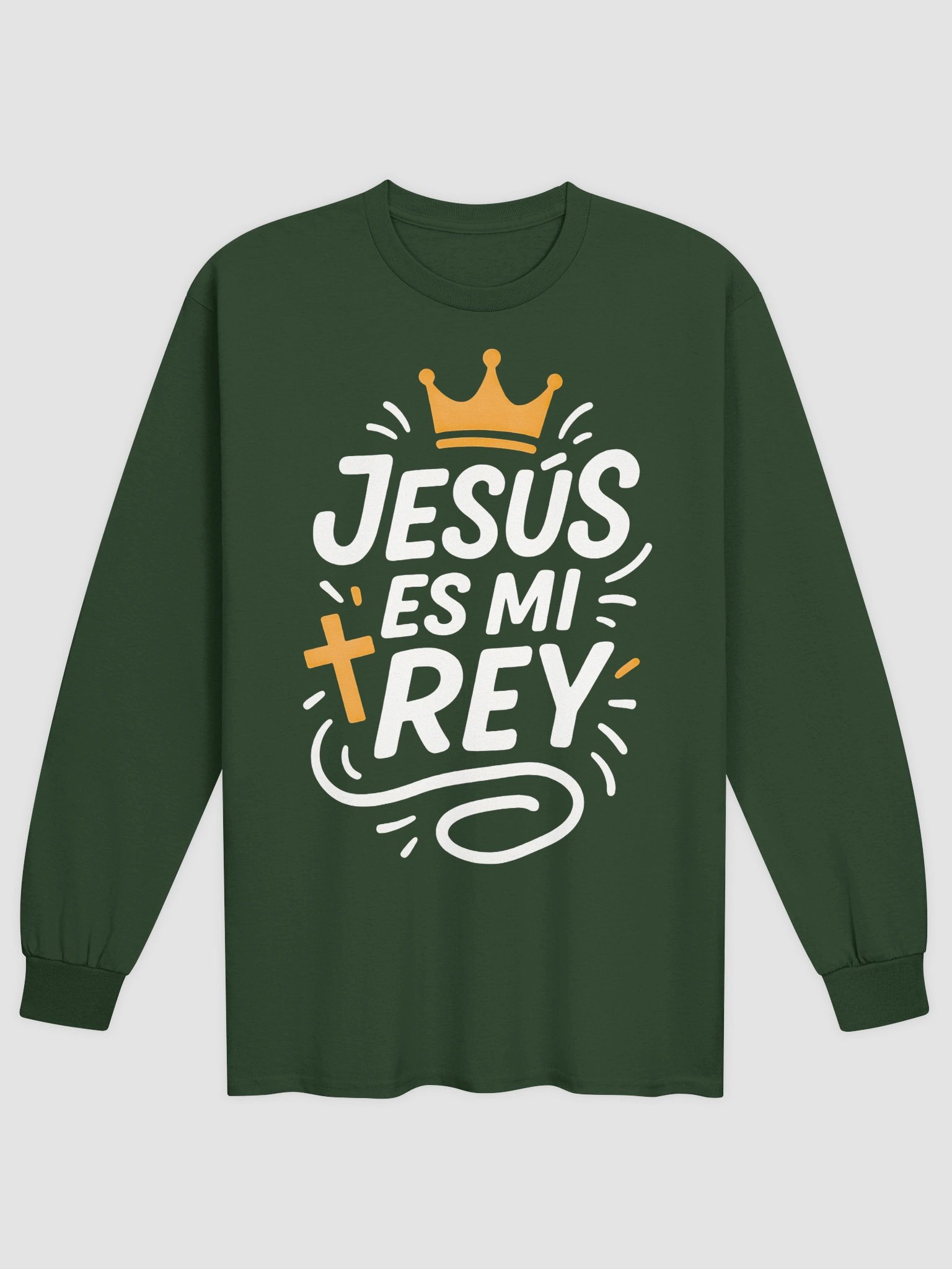 Camiseta Unisex Manga Larga | Jesús es mi Rey product image (1)