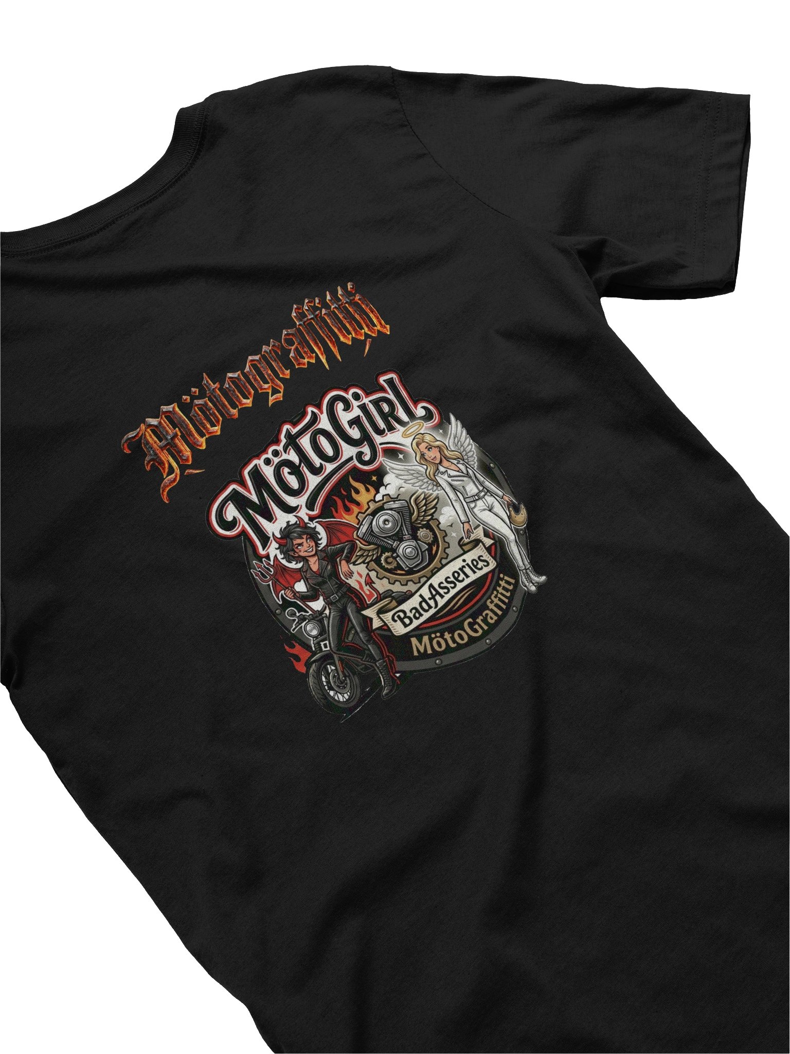 MötoGraffitti Patched MötoGirl T-Shirt product image (4)