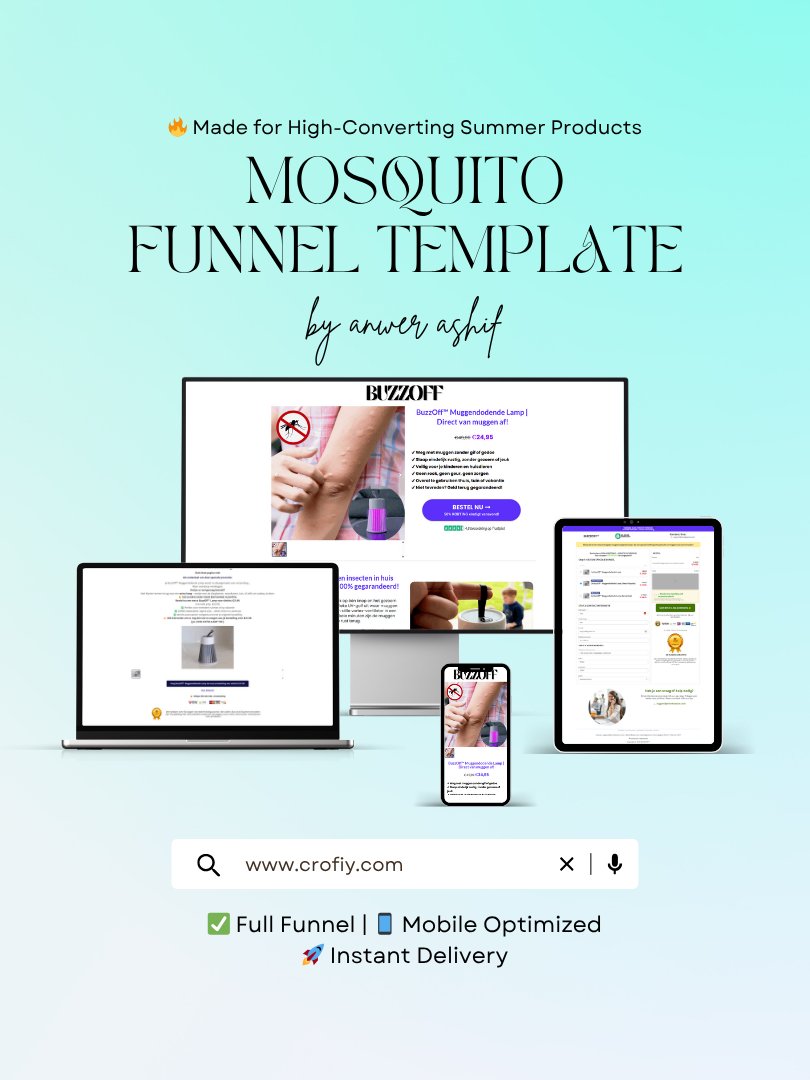 Mosquito Repellent Funnelish Templates product image (1)
