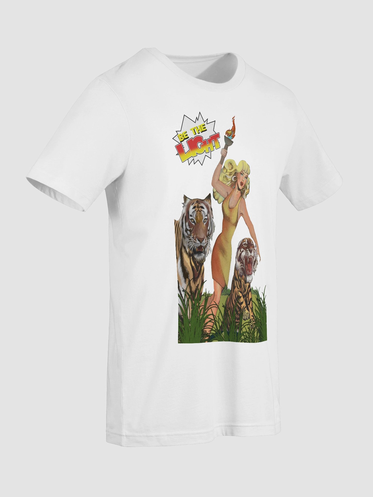 Be the Light Tee | Jungle Girl Shirt Retro Heroine T-Shirt | Vintage Comic Con T-Shirt product image (5)