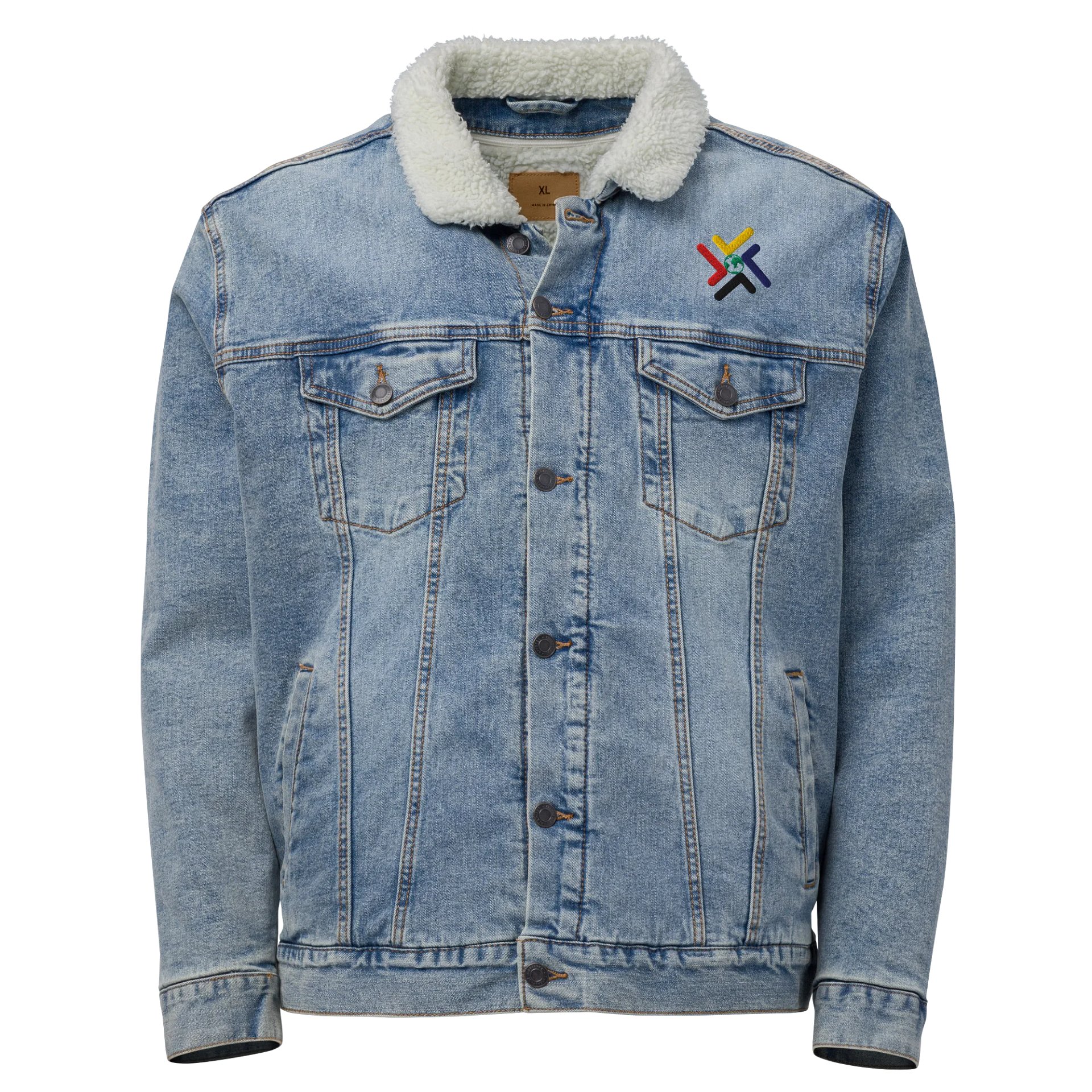 Vi-2s-Dk Unisex Denim Jacket product image (3)