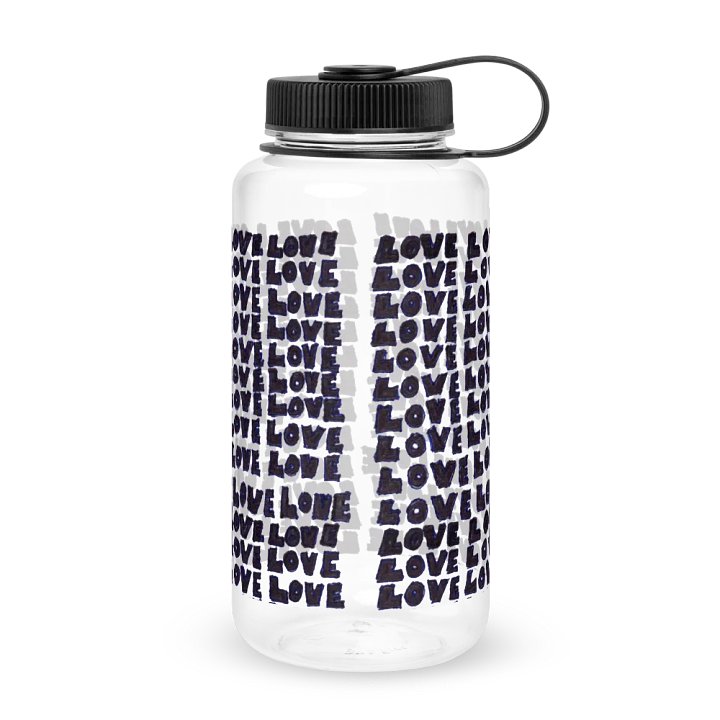 Love Wide Mouth Plastic Water Bottle product image (2)
