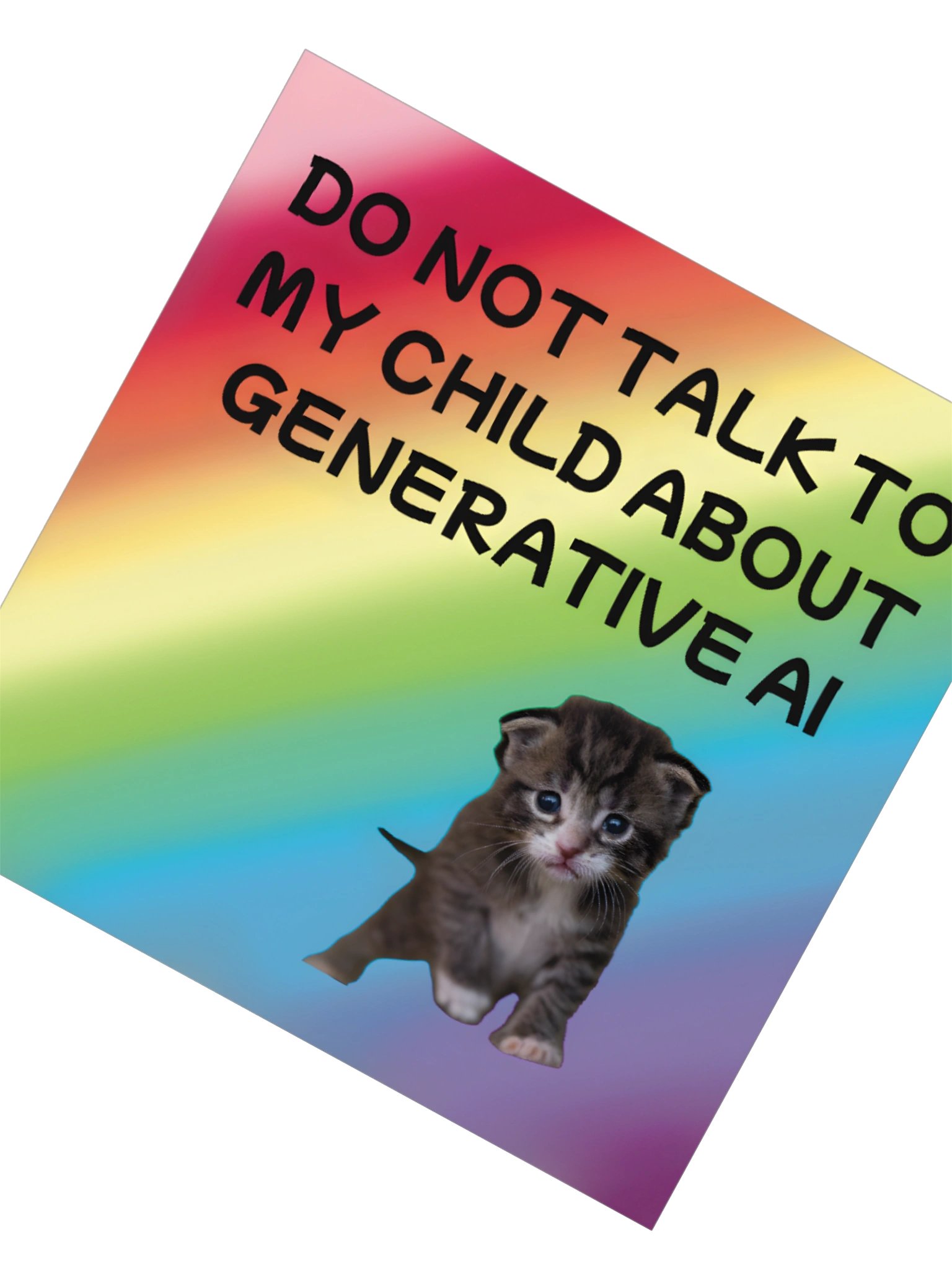 Do Not Talk to My Child About Generative AI Sticker product image (5)