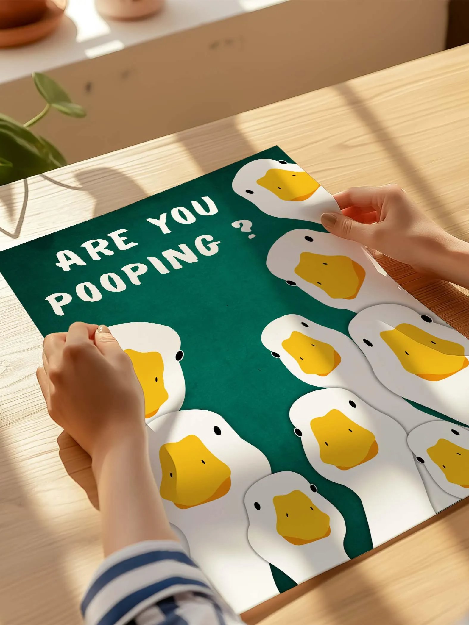 Funny Goose Bathroom Print | Farmhouse Animal Wall Art product image (4)