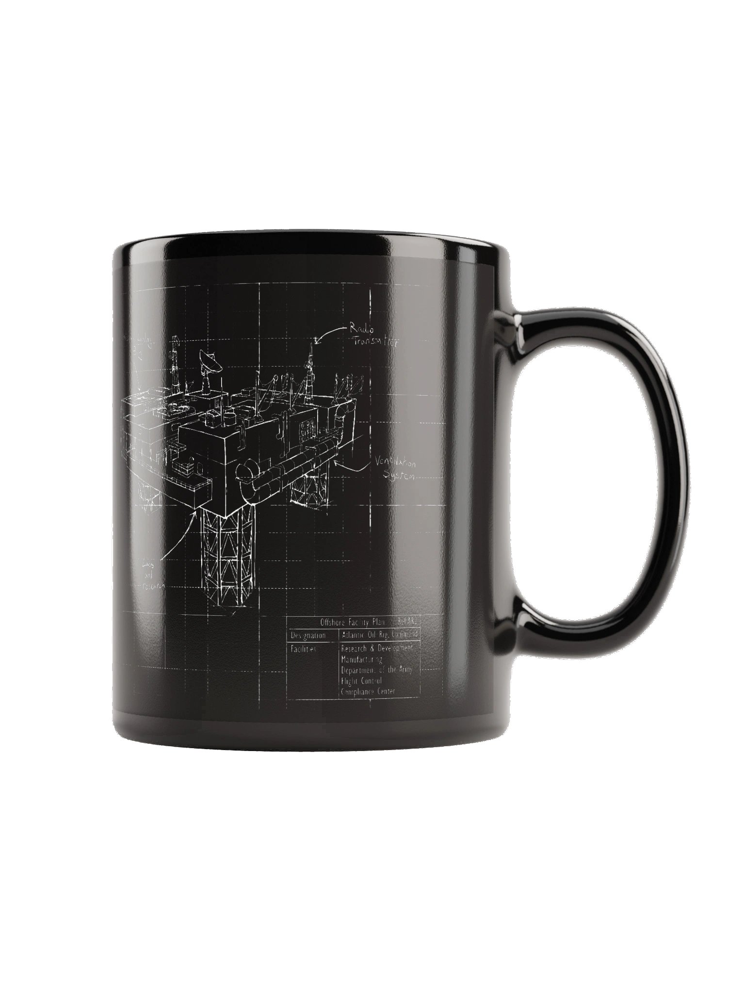 America Rising Blueprint Mug - The Oil Rig product image (3)