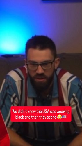 We didn't know the USA was wearing black and they proceed to bury the first goal of the game...

#usasoccer #worldcup