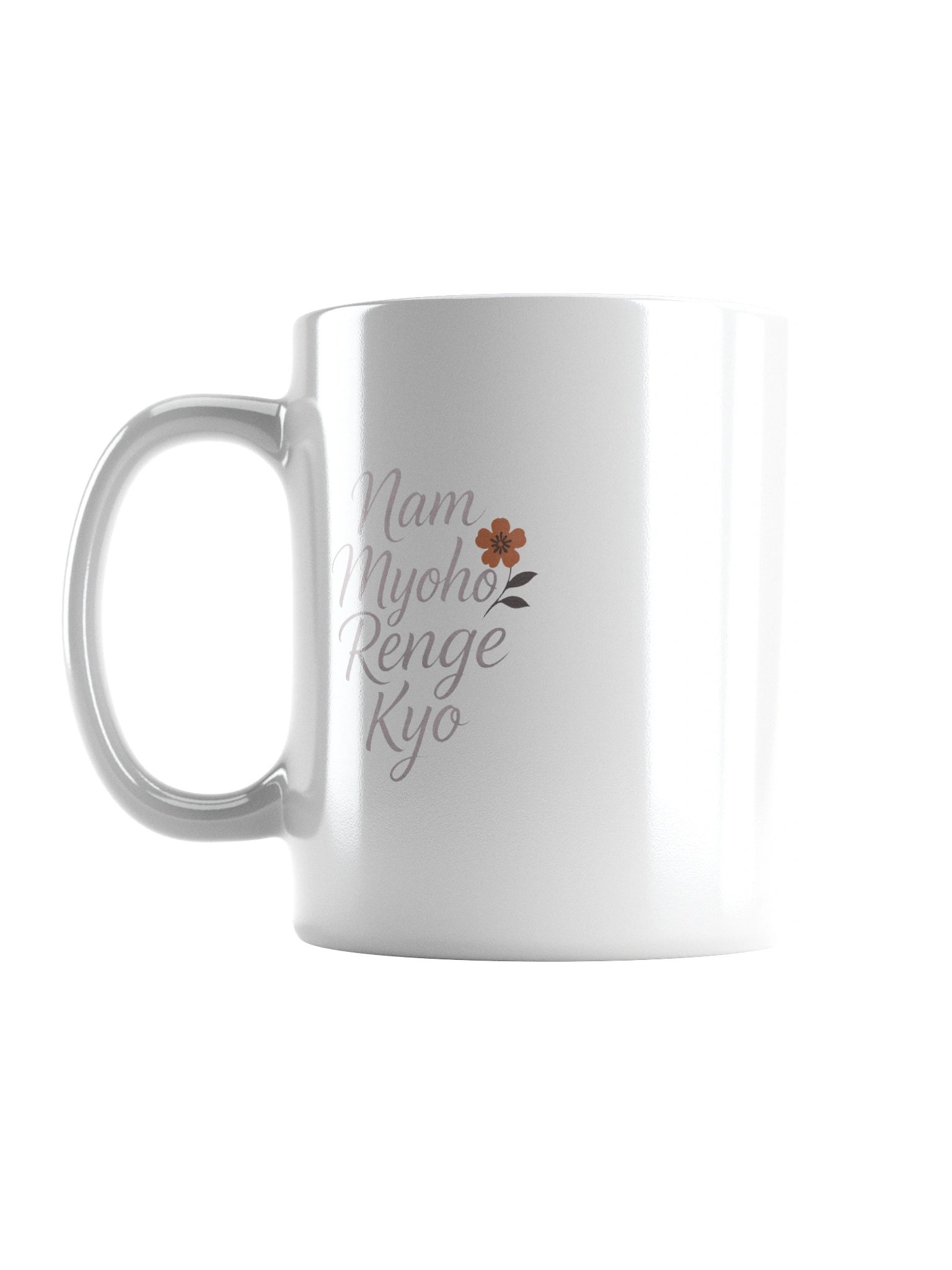 Nichiren Buddhism White Glossy Mug - Sacred Chant for Daily Practice product image (6)