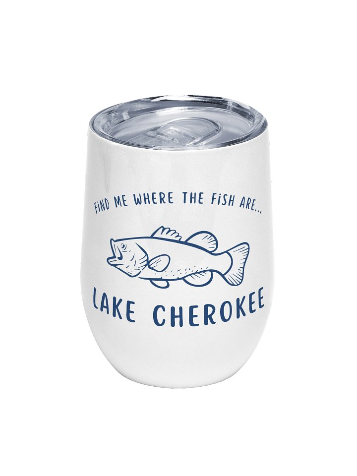 Find Me Where the Fish Are Wine Tumbler product image (1)
