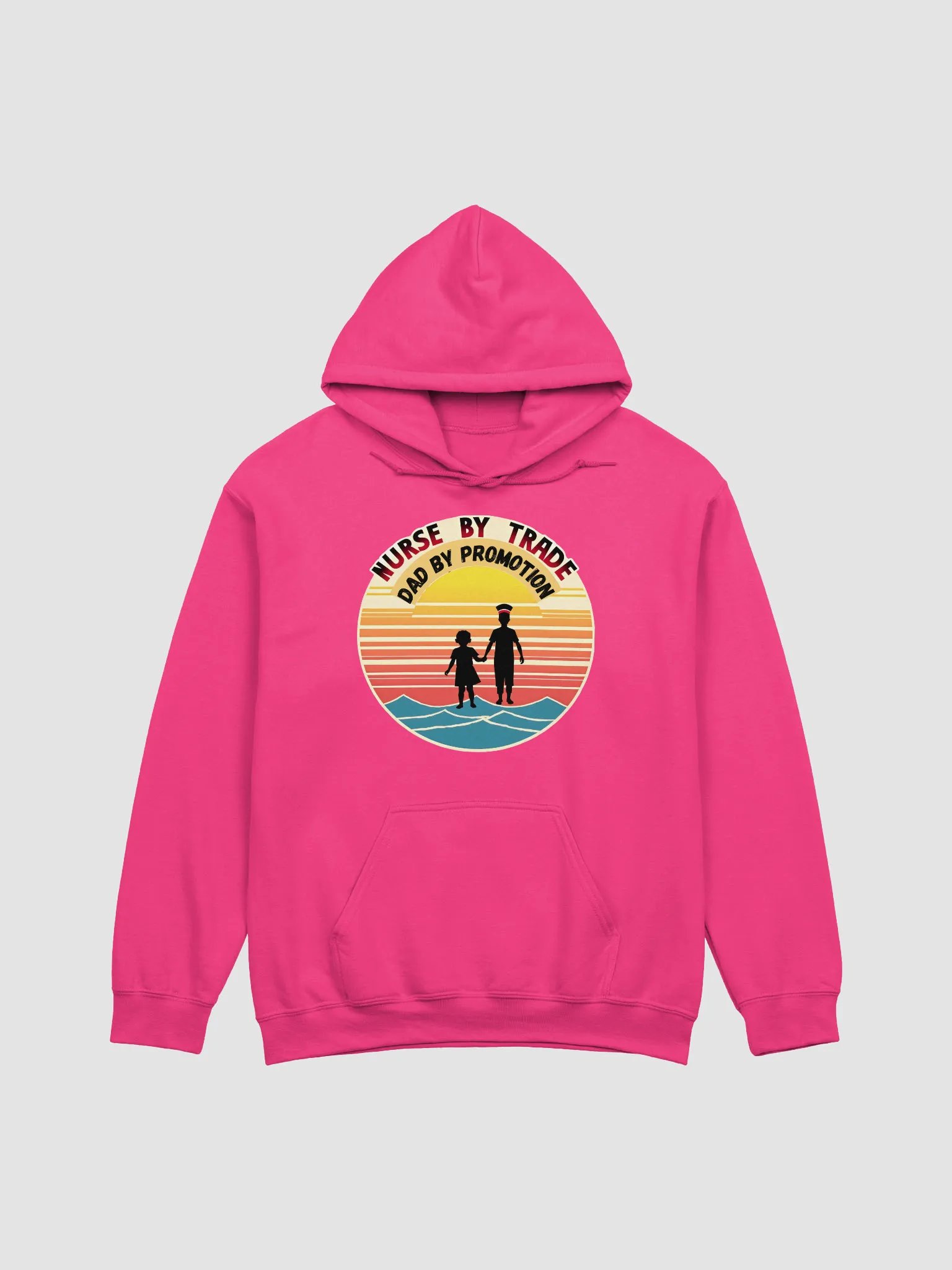 Sunset Silhouette Nurse Dad Hoodie product image (5)