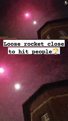 Was walking away when a rocket decided to flew close to my head and exploded close to some other people. Luckily no one got h...