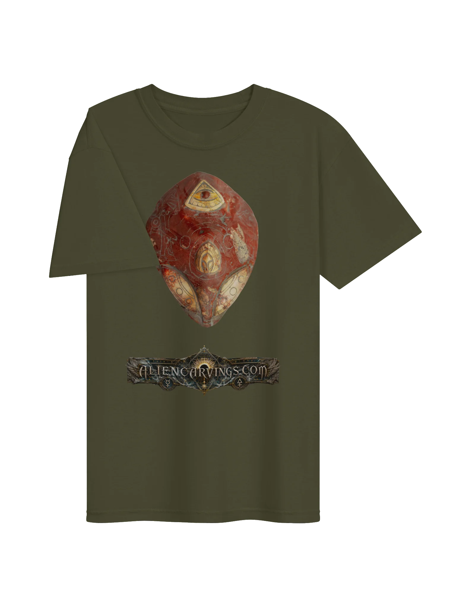 Aliencarvings.com Cinnabar UFO Dome T-Shirt product image (3)