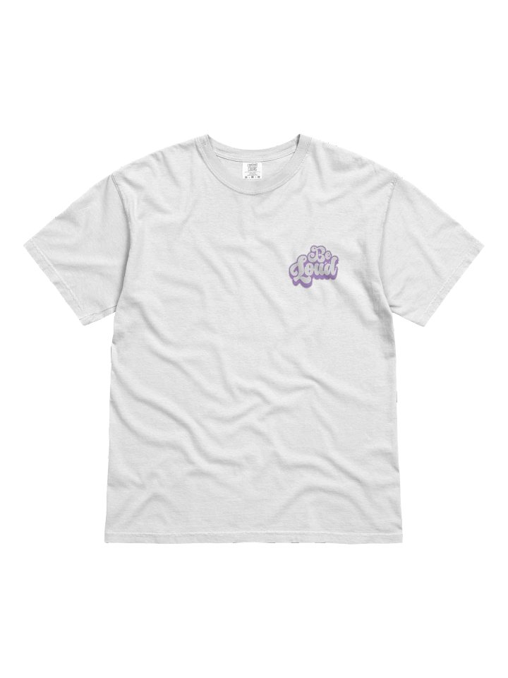 Be Loud Purple & White Tee product image (1)