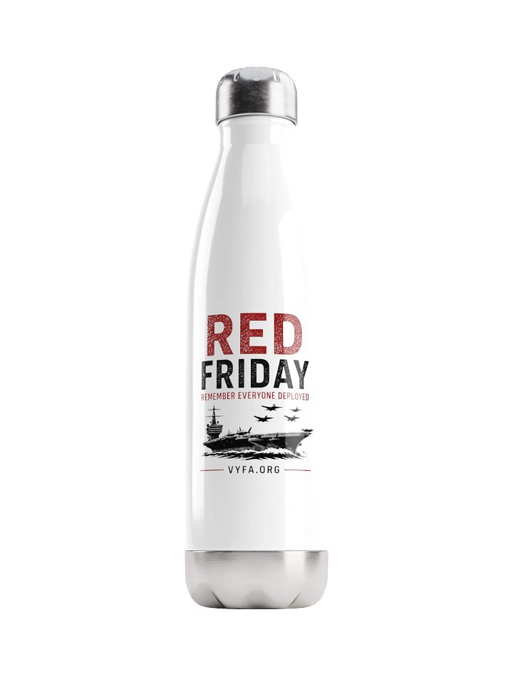 BOLD RED FRIDAY Stainless Steel 17oz Bottle — Remember Everyone Deployed product image (1)