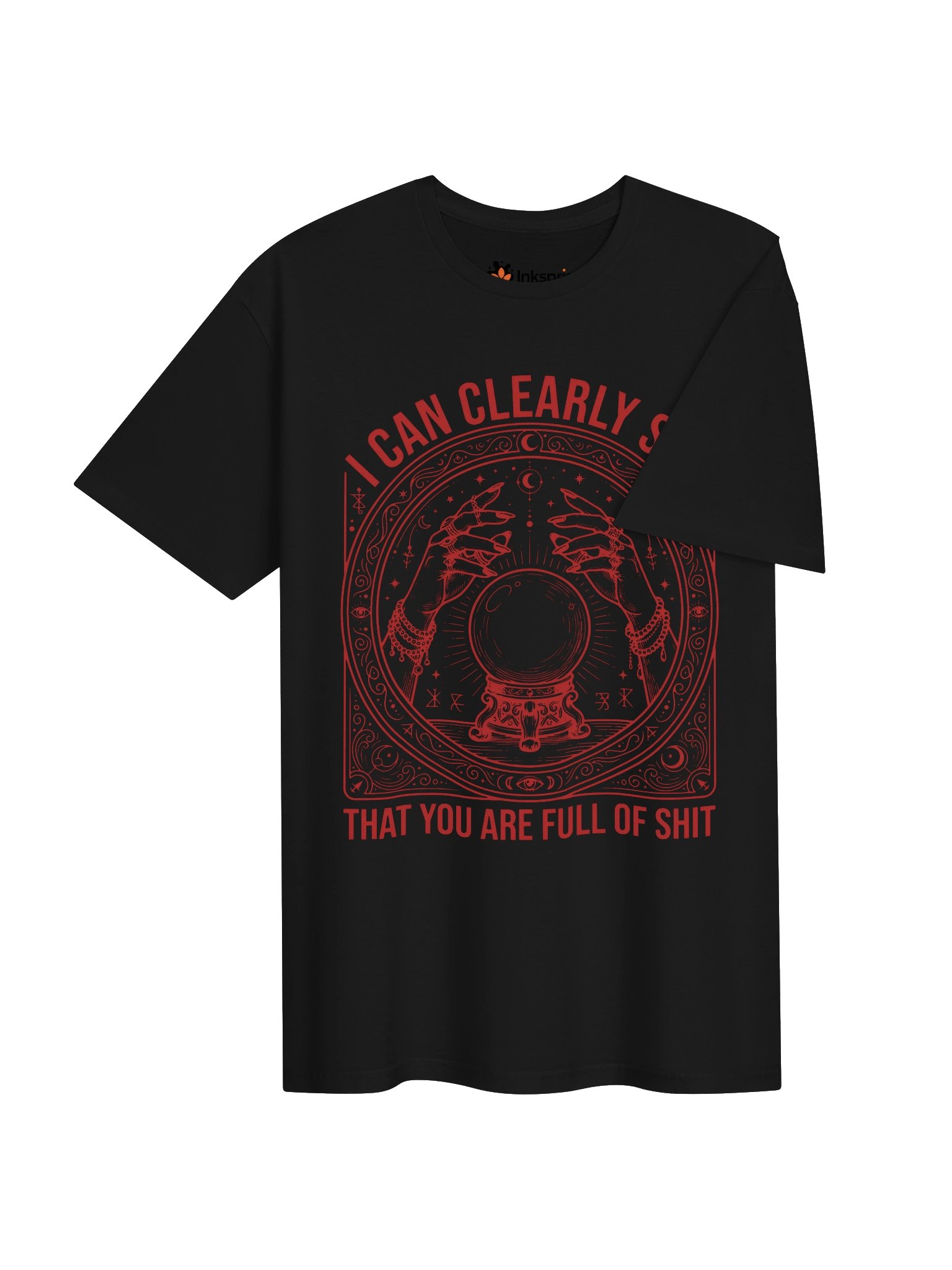 I Can Clearly See Occult Crystal Ball Unisex T-Shirt product image (4)