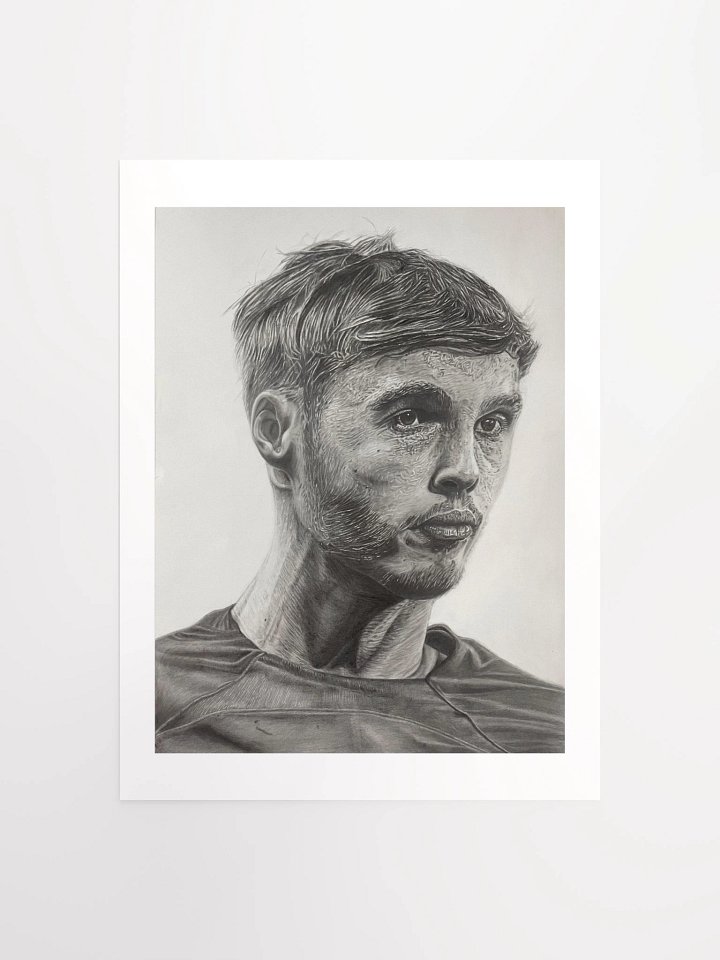 " 'Cole Palmer Fan-Art Portrait' - Plain Background " product image (1)