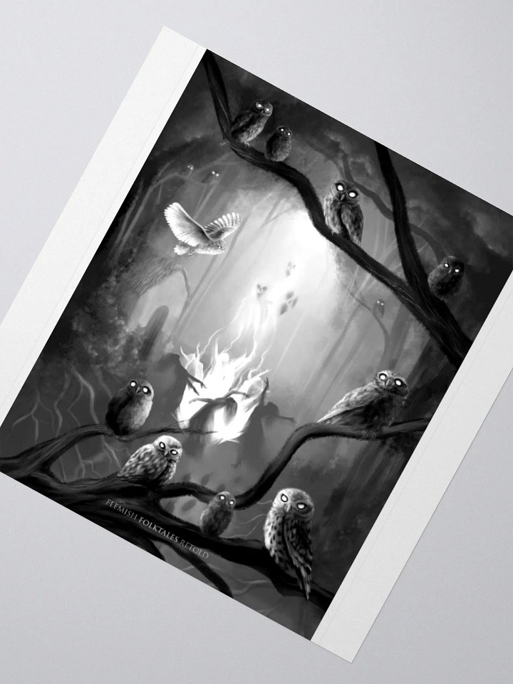 Sefa Bubbels Owl Forest Sticker product image (2)