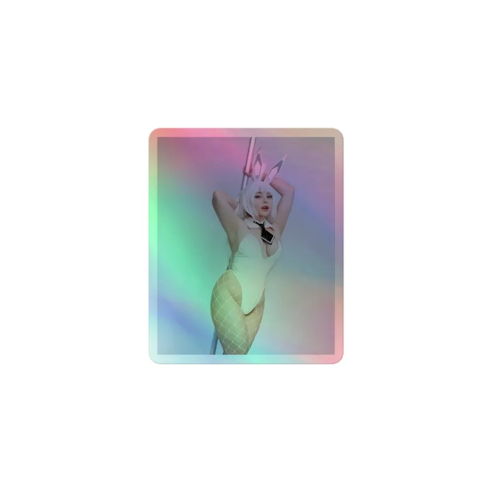 JuicyJinxs Blanc Cosplay Holographic Sticker product image (1)