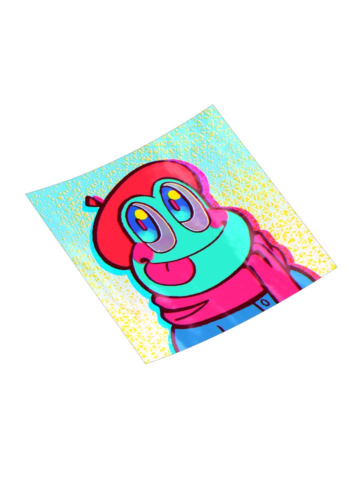 Official GhostyTongue 2026 Holographic Sticker product image (2)