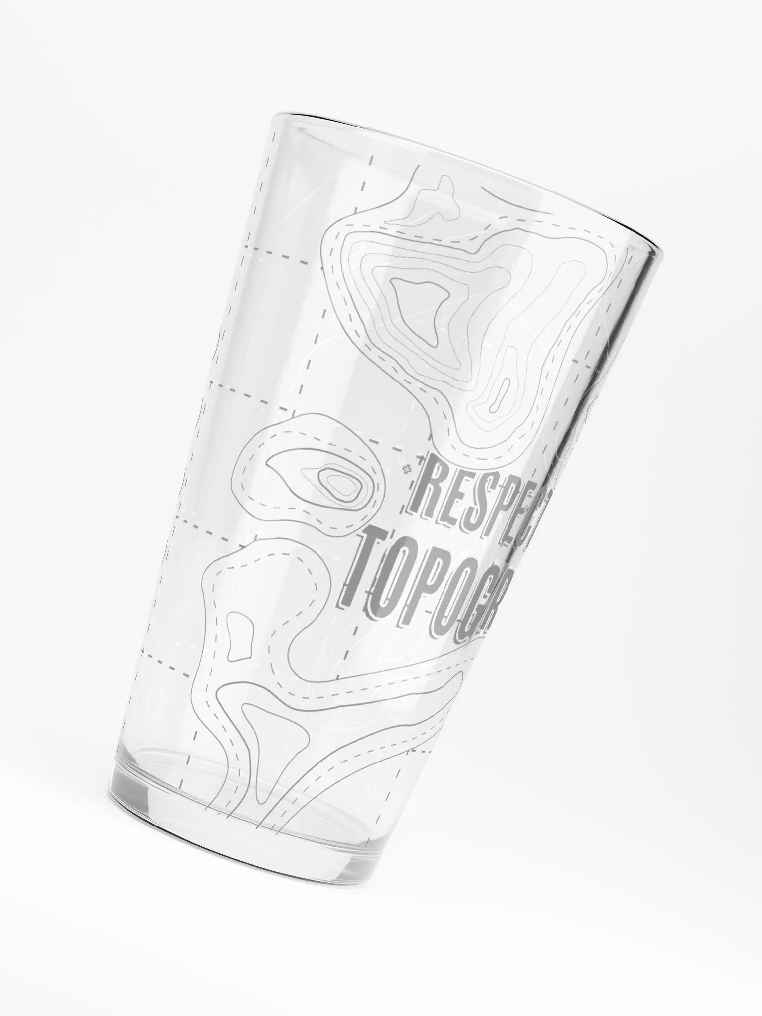 Respect the Topography - Beer Glass product image (6)