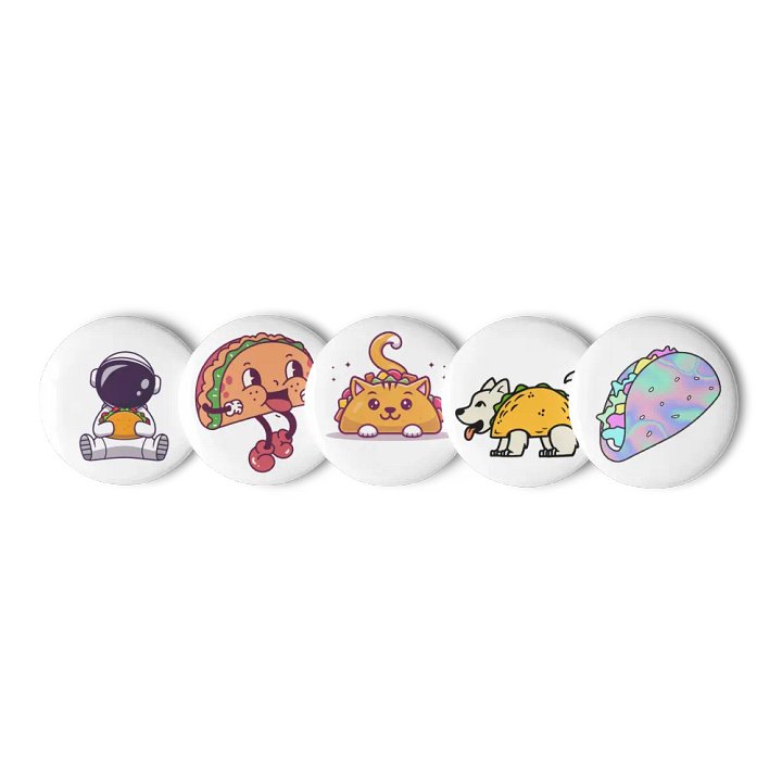 Space Taco Astronaut Pin Set product image (1)